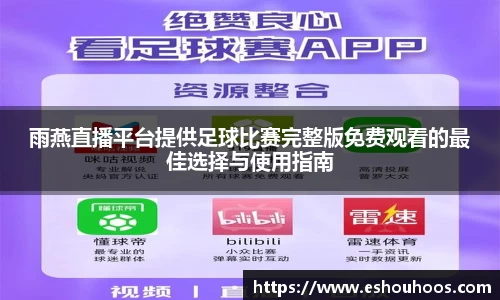 雨燕直播平台提供足球比赛完整版免费观看的最佳选择与使用指南